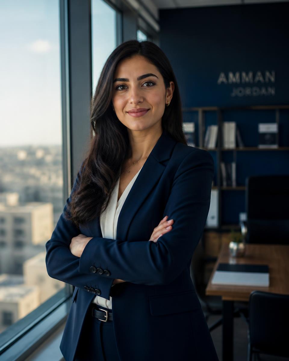 باحثة عن عمل ومهنية أردنية في مكتب حديث في عمّان